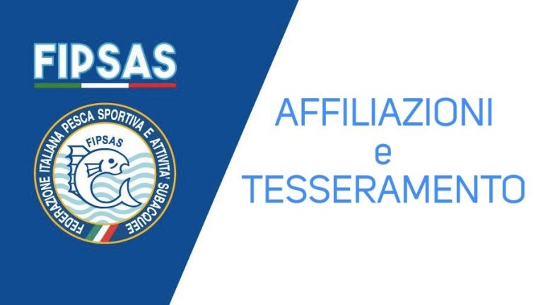 Comunicazione ufficiale FIPSAS su affiliazione e tesseramento