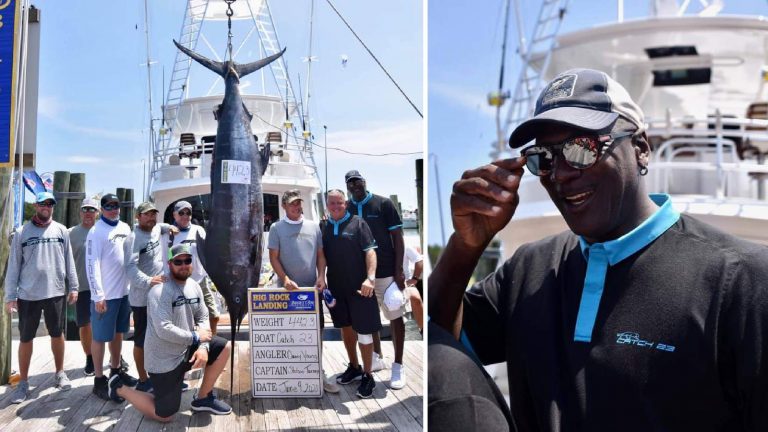 Michael Jordan cattura un marlin di oltre 200 kg